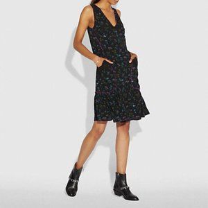 Coach Wildflower Bow Floral print Bow Dress